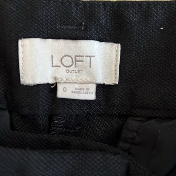 Women’s Size 0 Loft Black Tie Pants - Picture 4 of 5